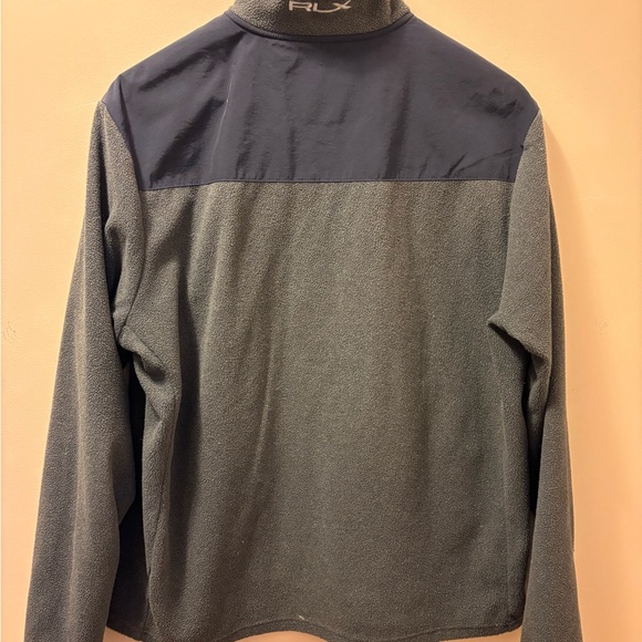 RLX Ralph Lauren Navy and Gray Quarter Zip Fleece M - Picture 8 of 8